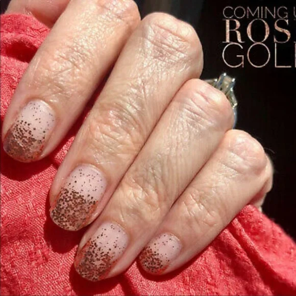 Color Street: Coming Up Rose Gold | Glitter Dipped Sparkle Party Metallic - Picture 2 of 8